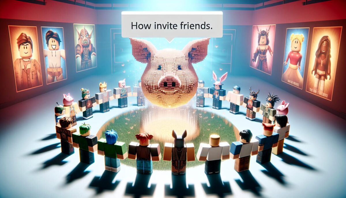 how to invite your friends in piggy build mode